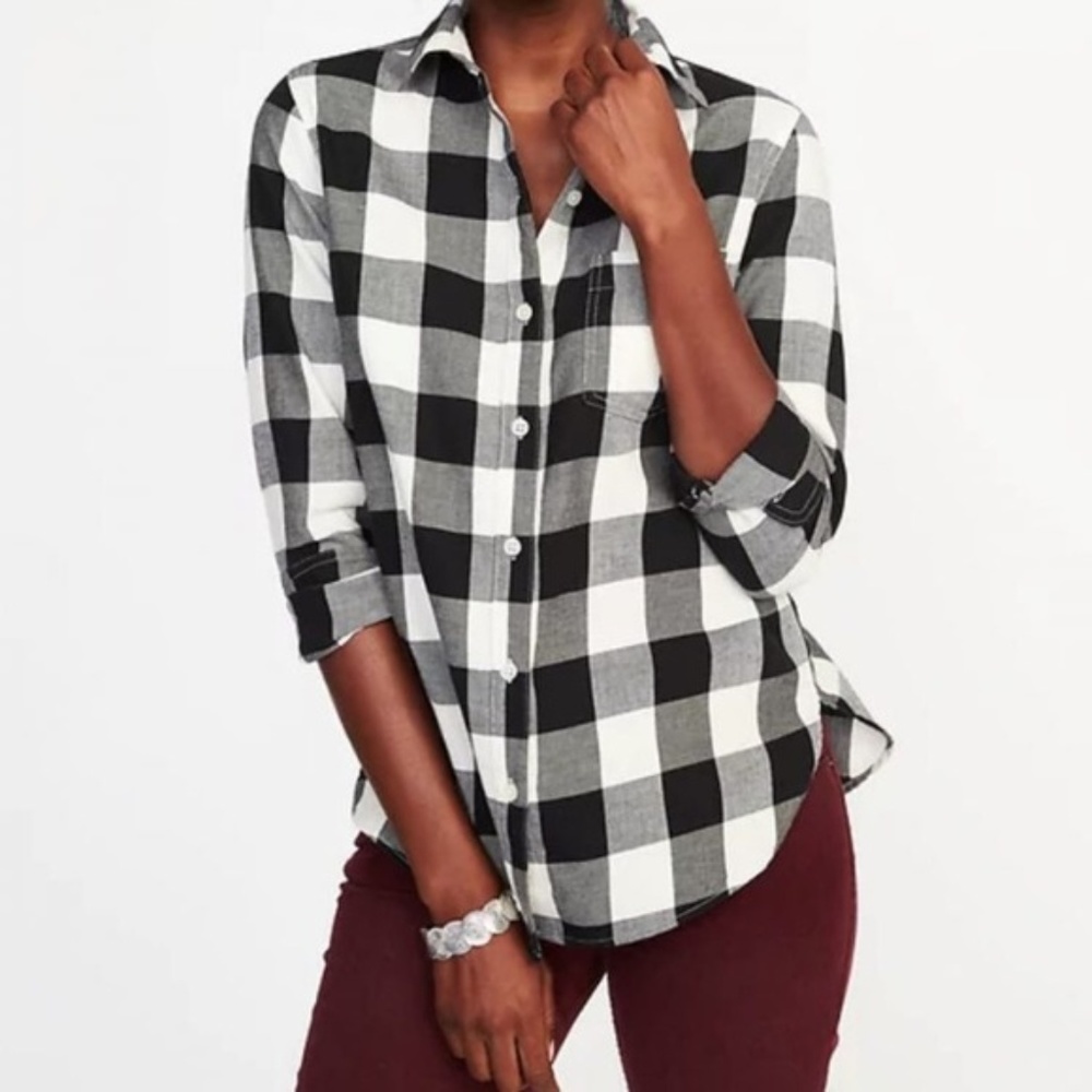 Old Navy Buffalo Plaid Flannel Shirt (NWOT)